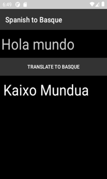 Spanish to Basque Translator - Preview 4