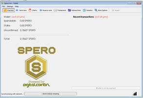 QT SperoCoin screenshot 1