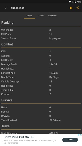 Chicken Tracker: Stats for PUBG - Preview 7