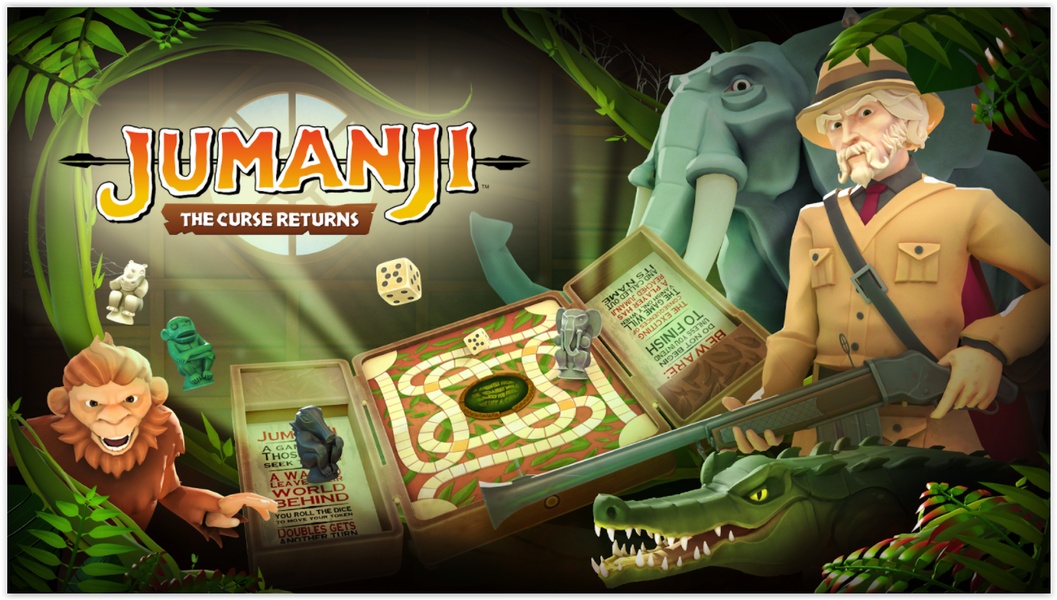 JUMANJI: The Curse Returns é o novo jogo de tabuleiro digital