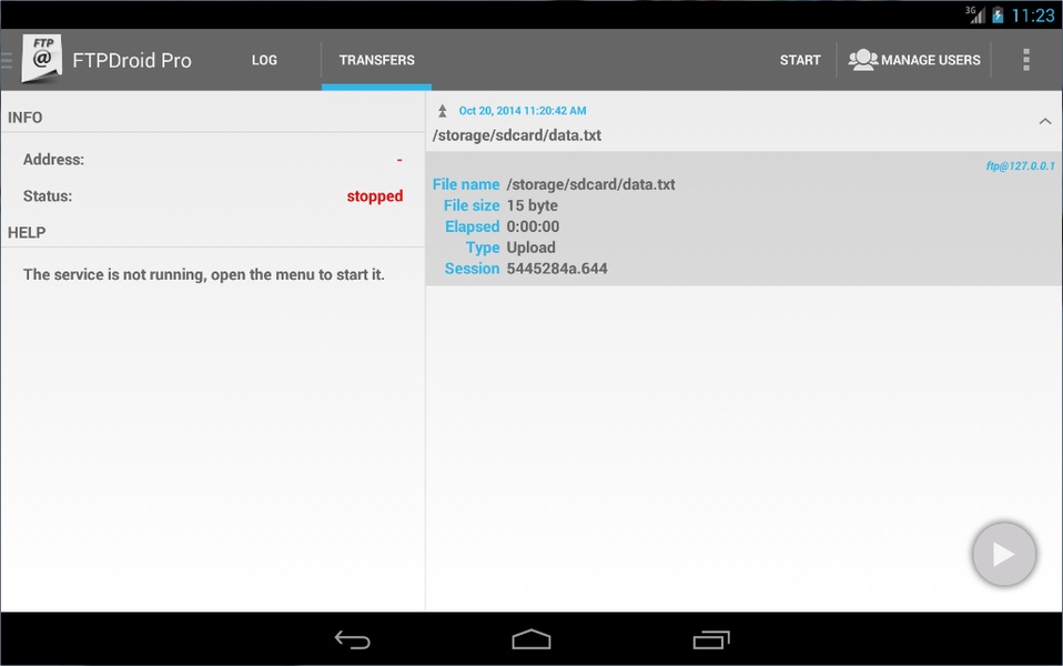 FTPDroid - Preview 9