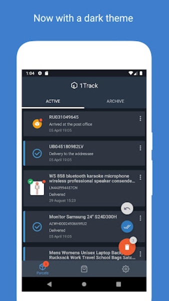 Track your packages - 1Track 1.9.0 Frame Grabs 3