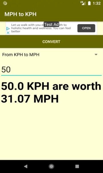 Converter MPH to KPH - Preview 1