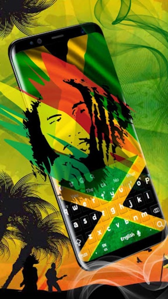 GO Keyboard Exotic Weed theme - Preview 6