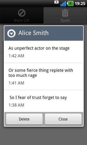SMS Filter - Preview 1
