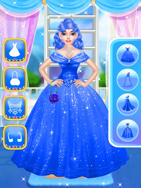 Blue Princess - Makeover Games : Makeup Dress Up - Preview 5