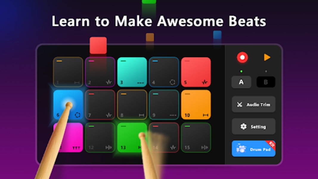 Drum Pad Machine pour Android - Télécharge l'APK à partir d'Uptodown