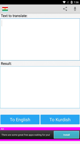 Kurdish English Translator - Preview 2