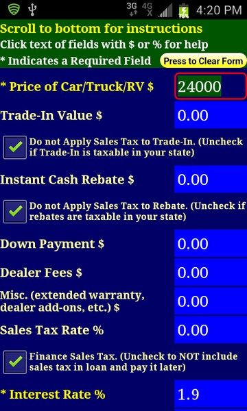 Auto Loan Calc Free - Preview 6