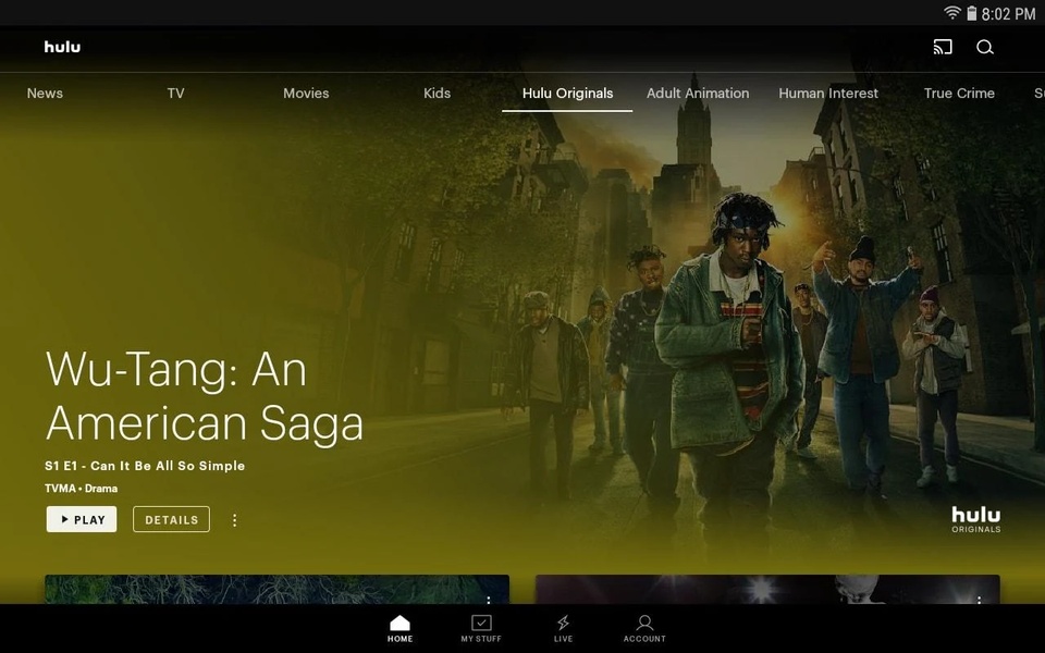 Hulu for Android TV - Preview 1