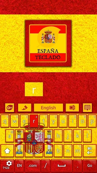 Spain Flag Go Keyboard - Preview 2