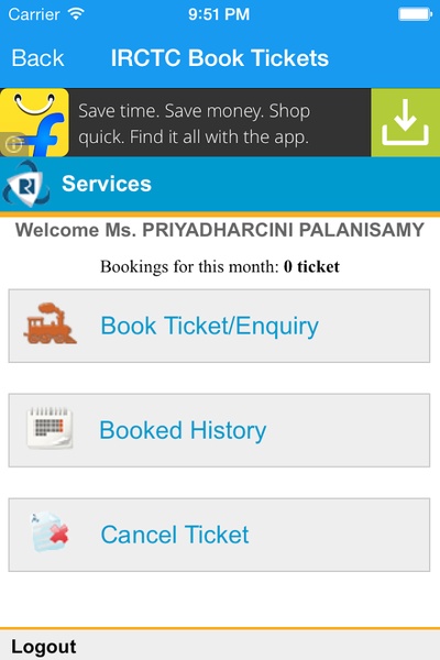 IRCTC Book Tickets - Preview 2