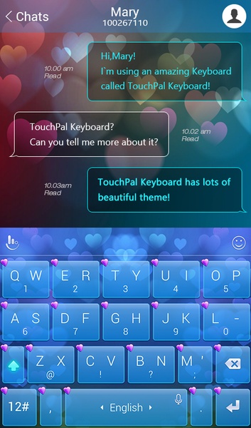 TouchPal SkinPack Magic Love for Boy - Preview 1