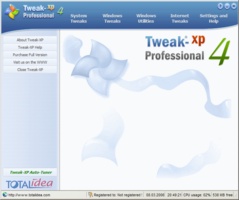 Tweak-XP Pro screenshot 1