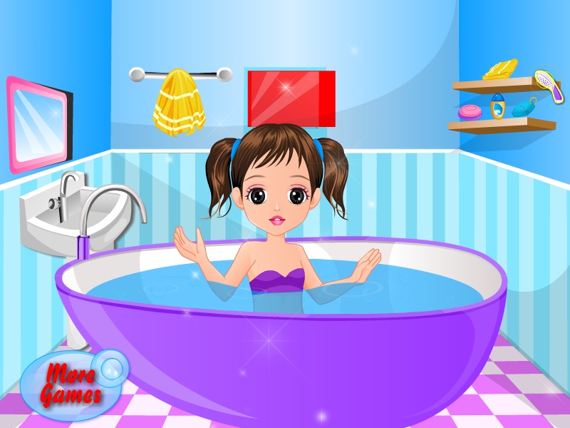 Little Girl Bathing - Preview 7