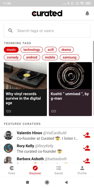 Curated - Save, share & discover quality content - Preview 8