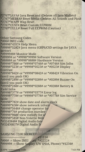 SAMSUNG RESET CODE - Preview 3