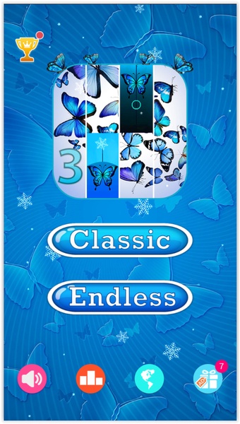 Blue butterfly Piano Tiles 3 - Preview 5
