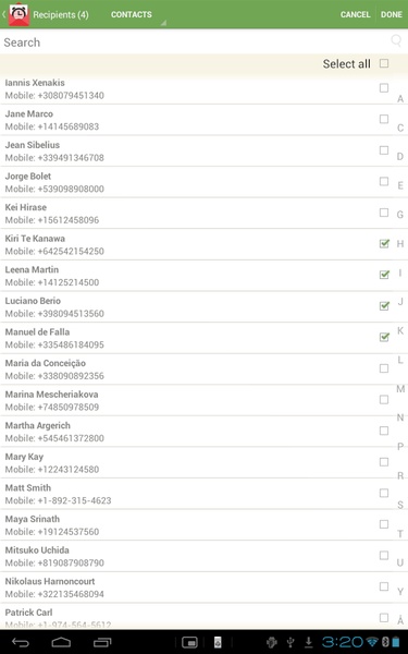 SMS Scheduler Free - Preview 2