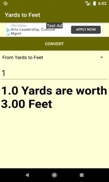 Yards to Feet converter - Preview 4