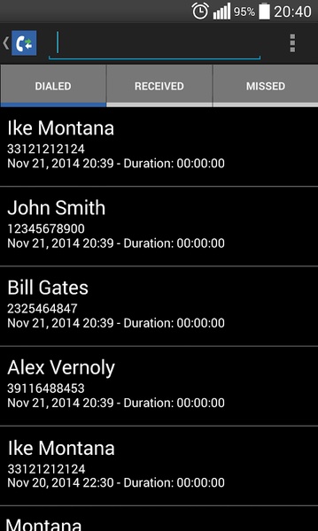 Call Log - Preview 5