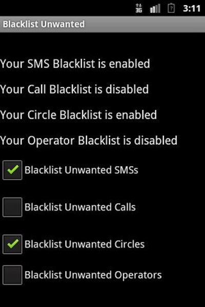 Blacklist Unwanted - Preview 1