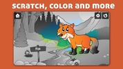 Wild Animal Scratch & Color for kids & toddlers screenshot 9