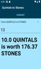 Quintals to Stones converter screenshot 4