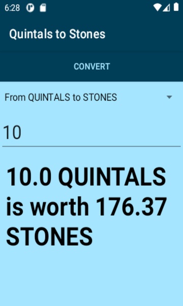 Quintals to Stones converter - Preview 4