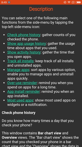 App Usage - Preview 9