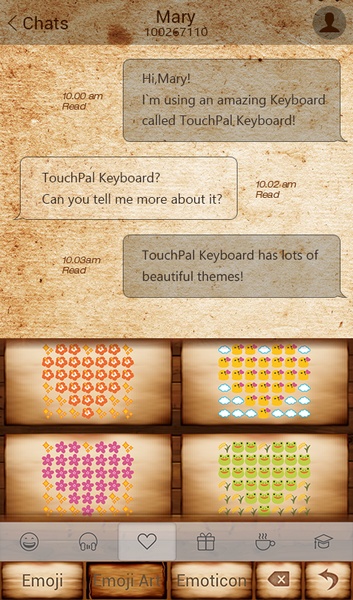 Kraft TouchPal Theme - Preview 1
