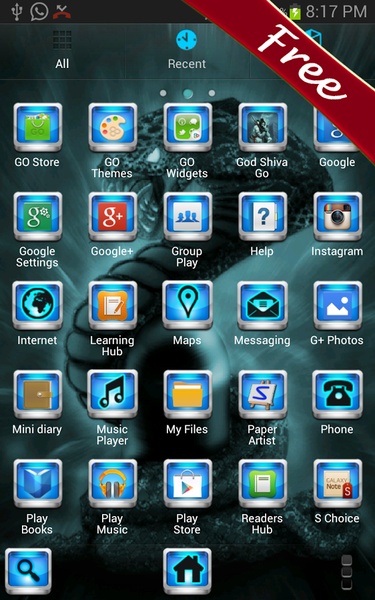 God Shiva Go Launcher Theme - Preview 2