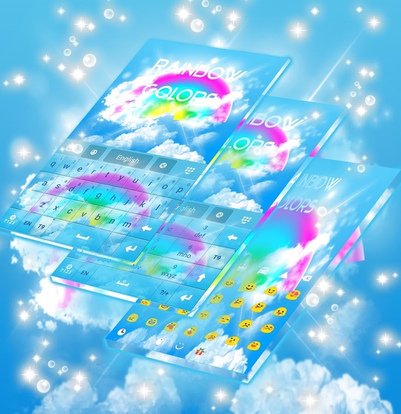 Rainbow Colors GO Keyboard - Preview 4