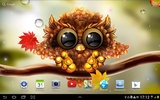 Autumn Little Owl Wallpaper screenshot 2