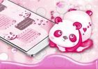 GO SMS Pink Panda screenshot 1