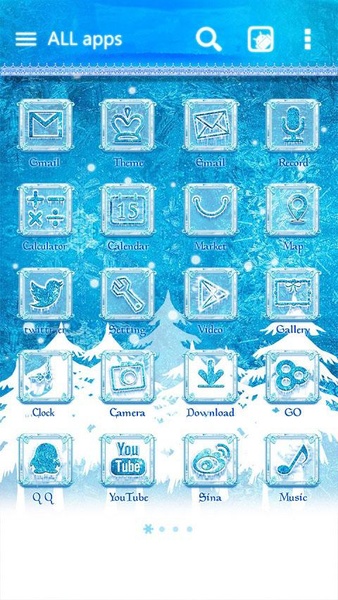 Snowy GOLauncher EX Theme - Preview 4