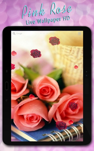 Pink Rose Live Wallpaper HD - Preview 2