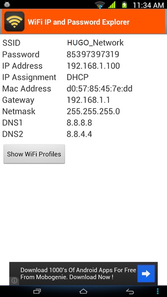 WiFi Password, IP, DNS - Preview 4