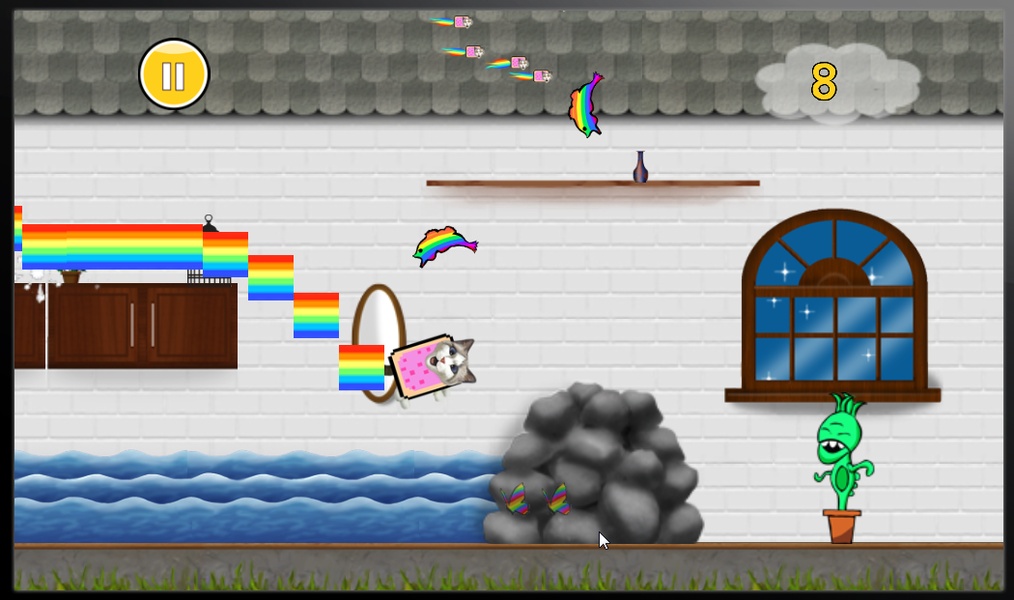 Catastrophe Cat, ninja runner game - Preview 4