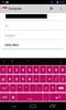 Zebra Pink Keyboard screenshot 1