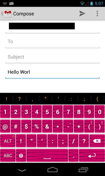 Zebra Pink Keyboard - Preview 1