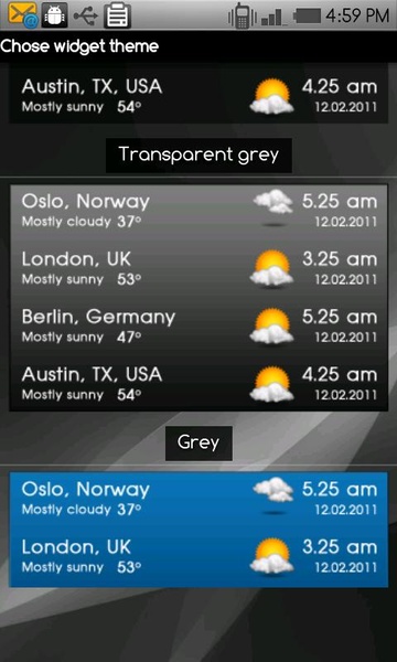 World clock & weather - Preview 1