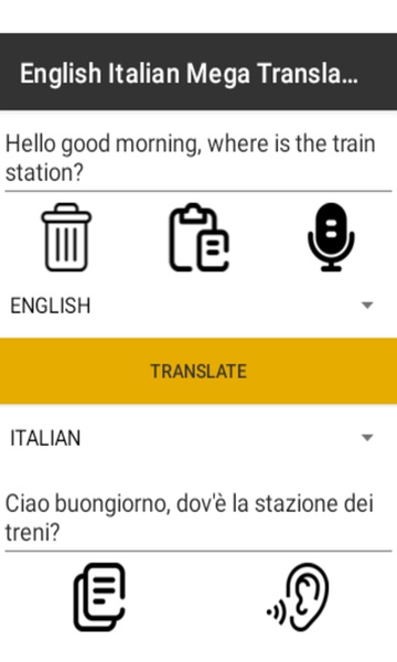 English Italian Mega Translator - Preview 4