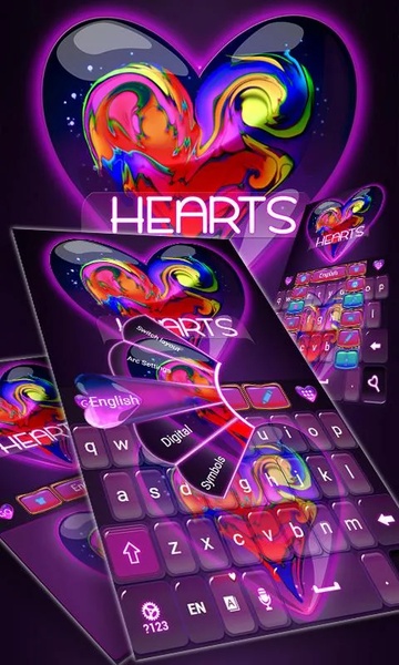 Hearts Keyboard Theme - Preview 5