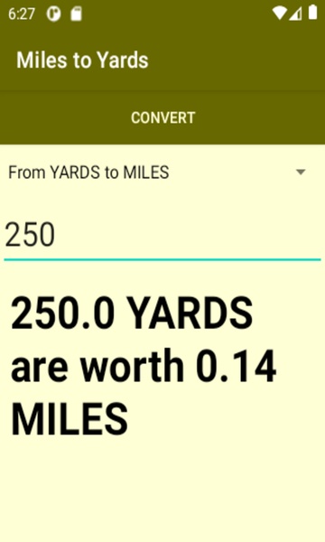 Miles to Yards converter - Preview 2