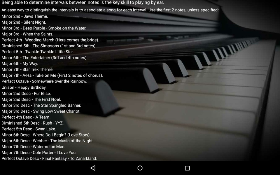 Piano Interval Training - Preview 2