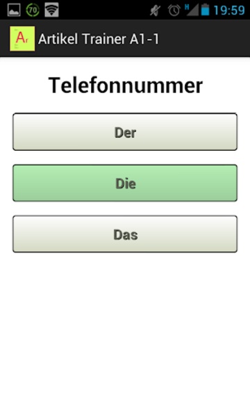 Artikeltrainer - Preview 1