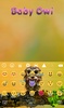 Baby Owl Animated Keyboard + Live Wallpaper screenshot 3