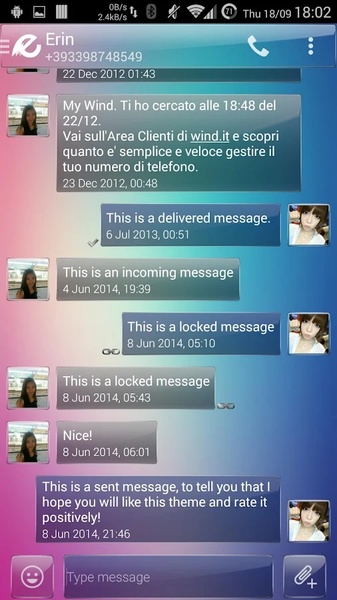 EvolveSMS Glass Smoked Theme - Preview 3