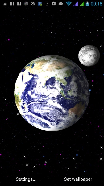 Earth Universe 3D Live Wallpaper Free - Preview 5